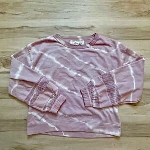 Vintage Havana Pink Tie-Dye Pullover Sweatshirt